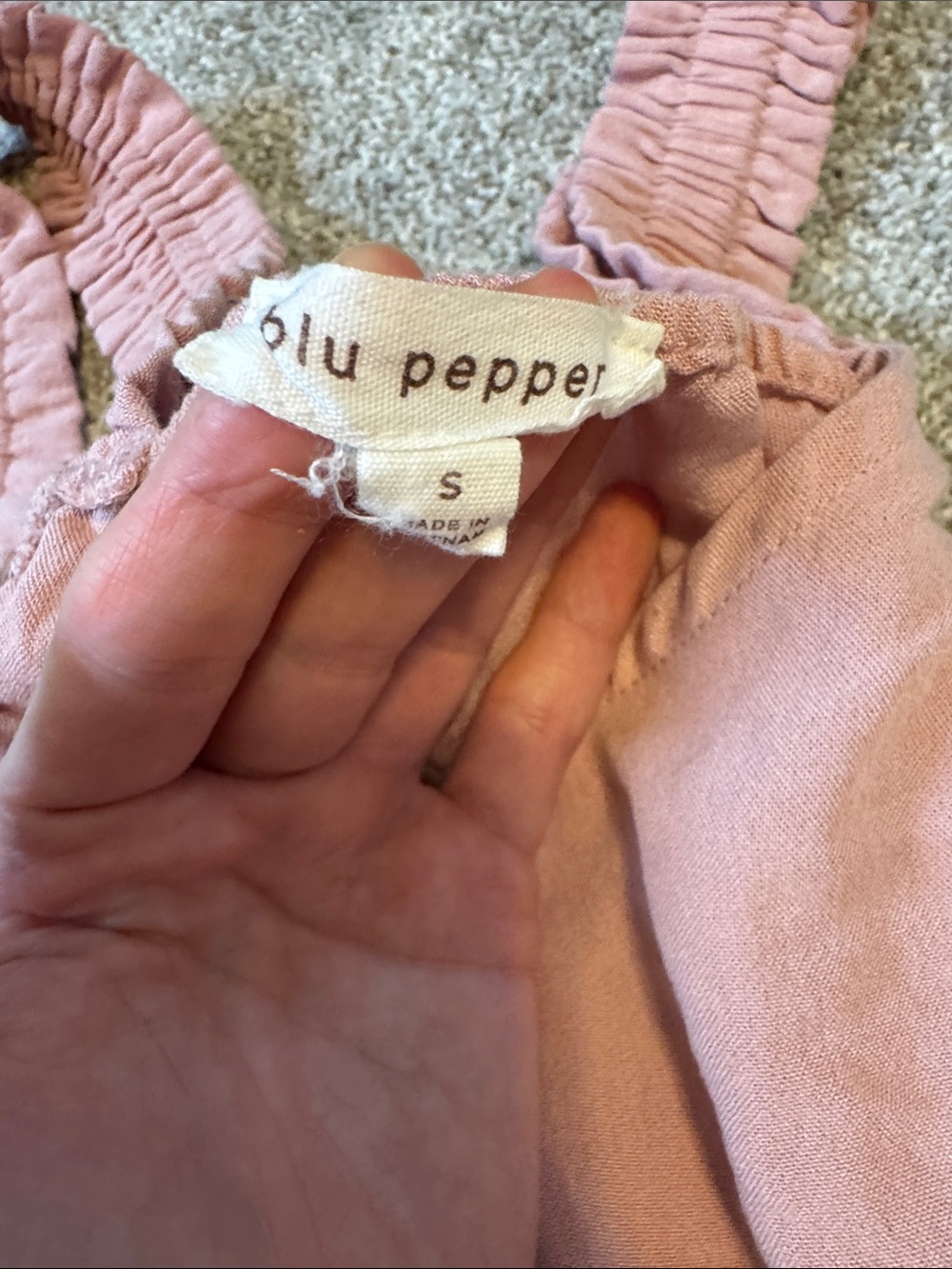 Blu Pepper Pink Ruffle Dress - Picture 3 of 5